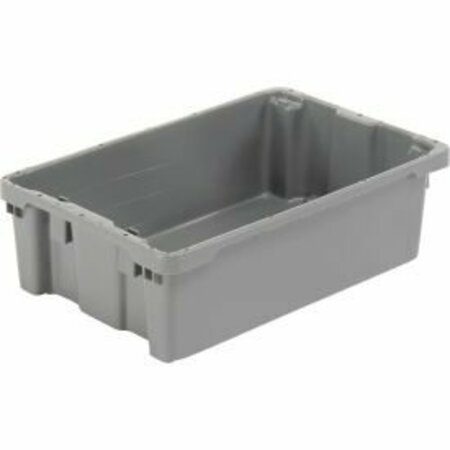 LEWISBINS LEWISBins SN2012-6 Polyethylene Container 20"L x 13"W x 6-1/4"H, Gray SN2012-6GY